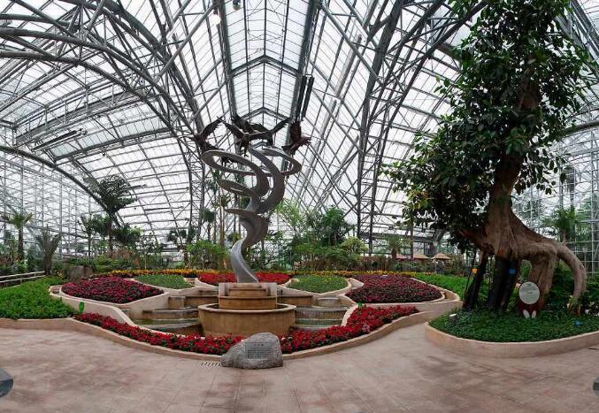 溫室生態(tài)餐廳花卉種植觀光園雙層PC陽光板